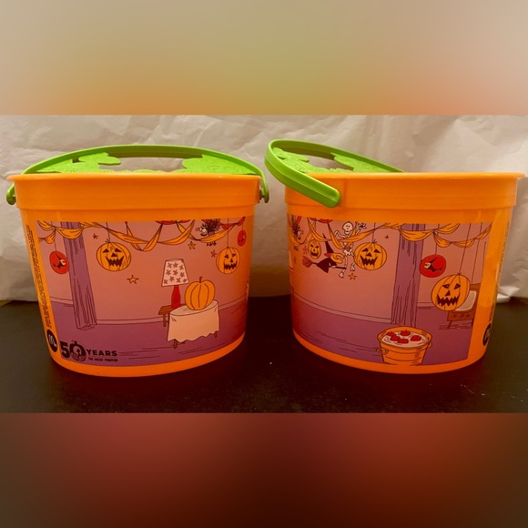 2 Collectible “It’s the Great Pumpkin, Charlie Brown” McDonalds Candy Buckets - Picture 2 of 10
